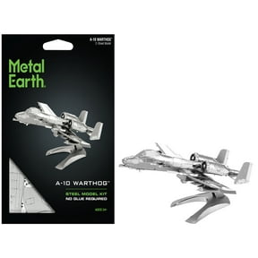 Model Kit Fairchild Republic A-10 Thunderbolt II "Warthog" Attack Aircraft (Moderate Difficulty) Steel Model by Metal Earth