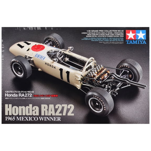 Model Kit Honda RA272 Winner Formula One F1 "Mexico GP" (1965) 1/20 Scale by Tamiya