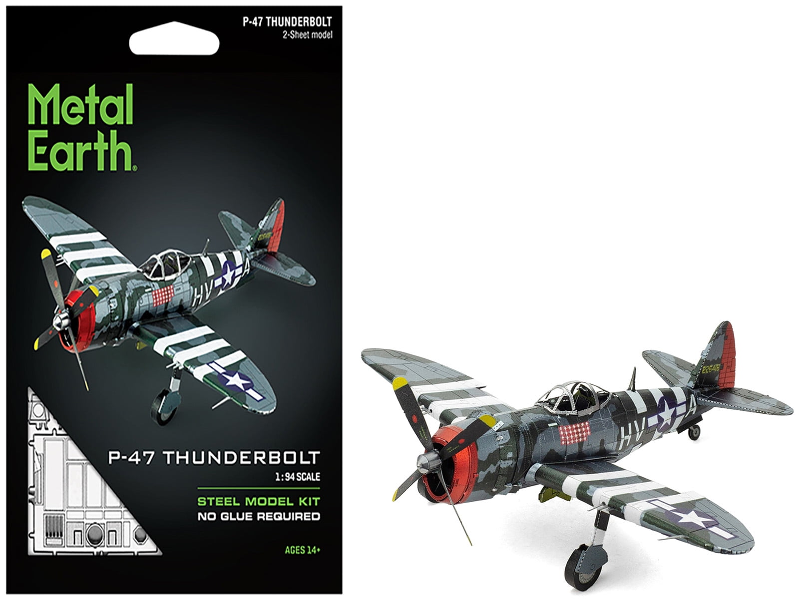 Model Kit Republic P-47 Thunderbolt Fighter Aircraft 