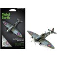 thumbnail image 1 of Model Kit Supermarine Spitfire Fighter Aircraft "British Royal Air Force" (Moderate Difficulty) Steel Model by Metal Earth, 1 of 1