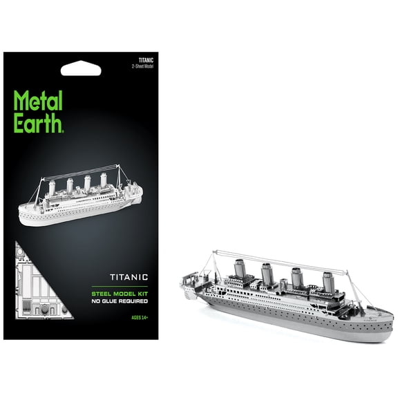 Model Kit Titanic Ship (Moderate Difficulty) Steel Model Kit by Metal Earth