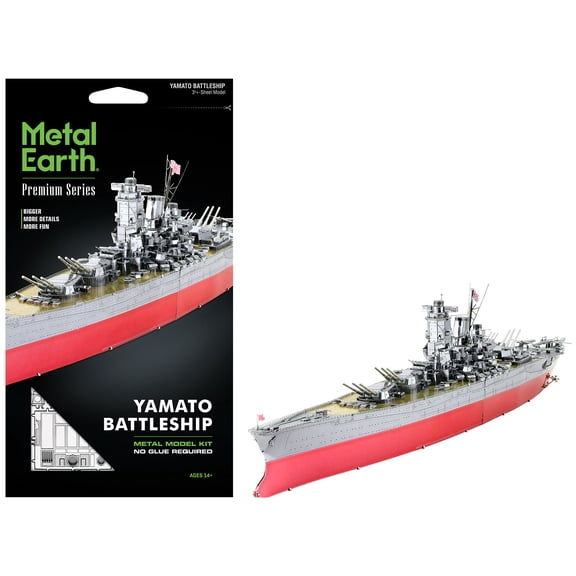 Model Kit Yamato Battleship "Imperial Japanese Navy" (Challenging Difficulty) Steel Model Kit by Metal Earth