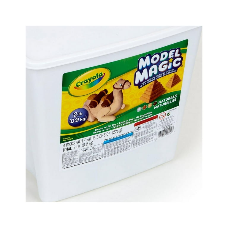 Model Magic Modeling Compound, 8 oz Packs, 4 Packs, White, 2 lbs Model Magic Modeling Compound, 8 oz Packs, 4 Packs, White, 2 lbs