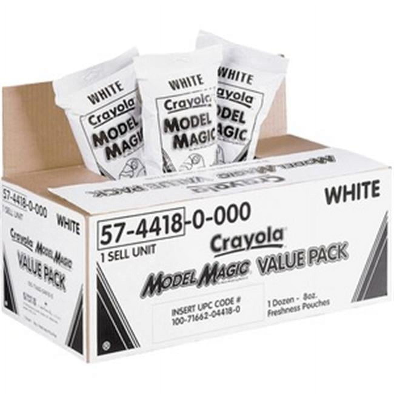 Crayola Model Magic Modeling Compound, Green, 4 oz. Packs, 6 Packs | BIN4444-6