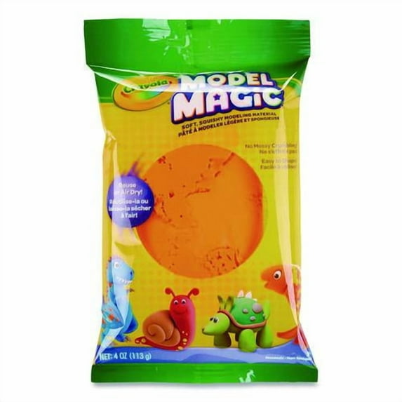 Model Magic Modeling Compound, Orange, 4 oz Pack | Bundle of 5