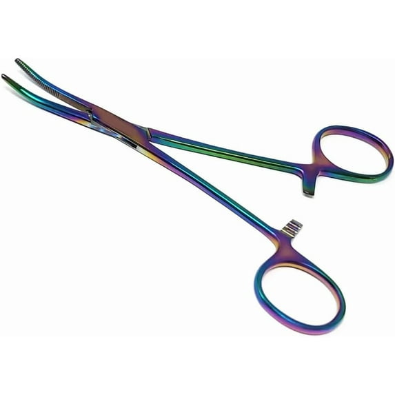 Model Making Locking Pliers Car, Airplanes Model Assembling Building Miniatures Hobby Building Tool Half Serrated Jaws Repair, Fix & Create Gifts For Hobbyists - Curved - Multicolor 5.5"