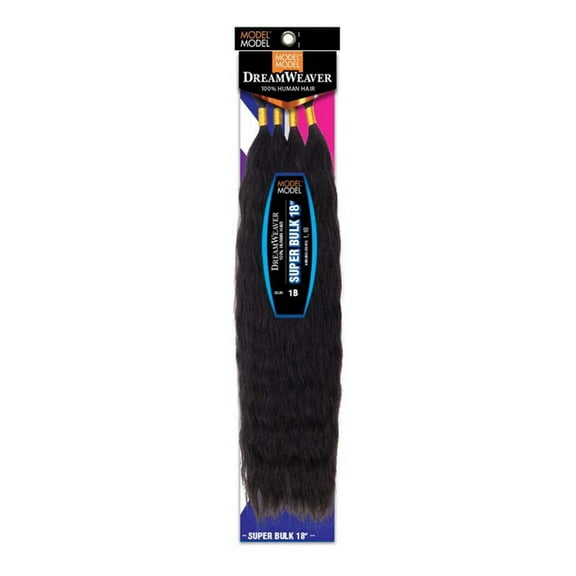 Human Hair Braids Dream Weaver Super Bulk 18" (pack of 3, 1B)