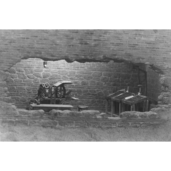 Model Of The Alvabarsk Bolshevik Printing Shop From Tbilisi In 1904 History (36 x 24)