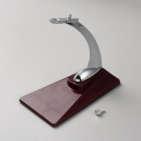 Model Plane Display Stand(No Plane) 5.6x3x5.7inch Coconut Brown Plastic Aircraft Model Storage Stand Metal Display Rod Without Airplane for 30-50cm