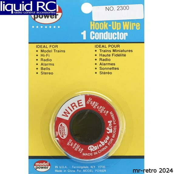 Model Power 2300 Hook-Up Wire 1 Conductor Black 35
