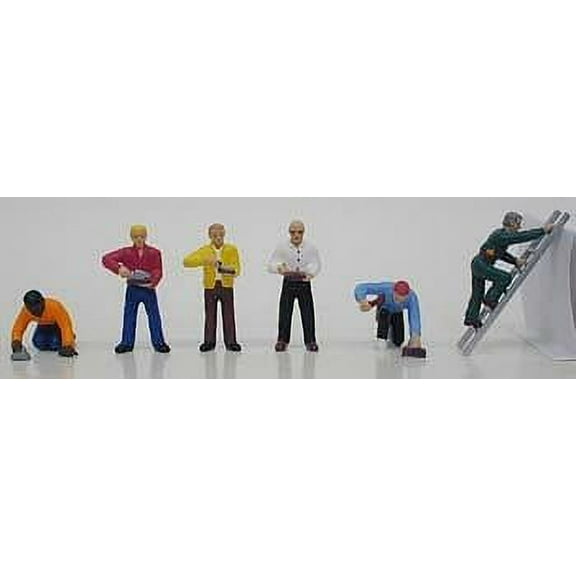 Model Power MDP5748 HO Scale Mason & Bricklayers Figures