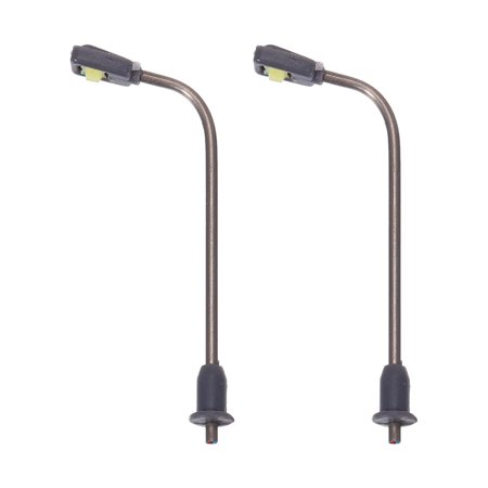 Model Railway LED Lamppost Lamps White 1/500 Scale 3cm 1.18inch 3V 2Pack