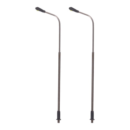 Model Railway Train Lamp Post White 1/150 N Scale 7.5cm 2.95inch 3V 2Pack