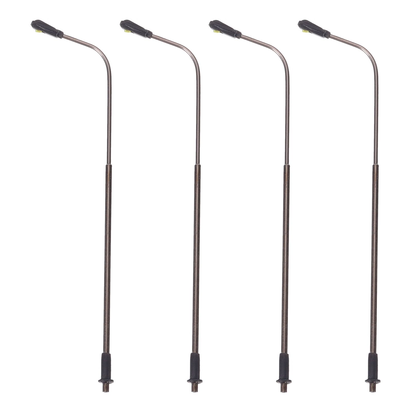 Model Railway Train Lamp Post White 1/150 N Scale 7.5cm 2.95inch 3V 4Pack