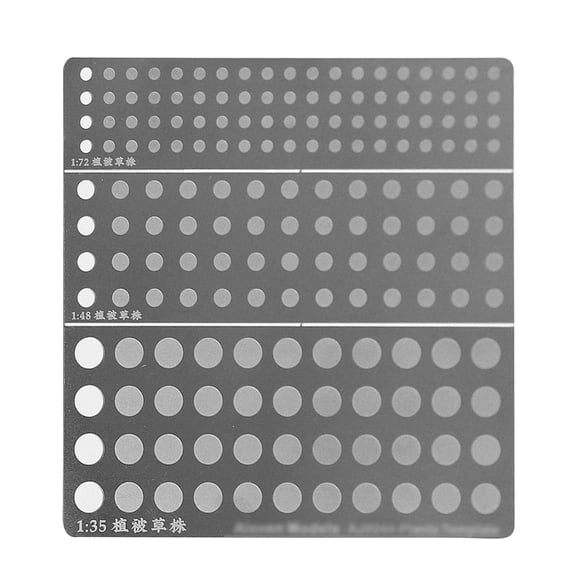 Model Scene Grass Planting Template 304 Stainless Steel Plate, Suitable for Various Scales