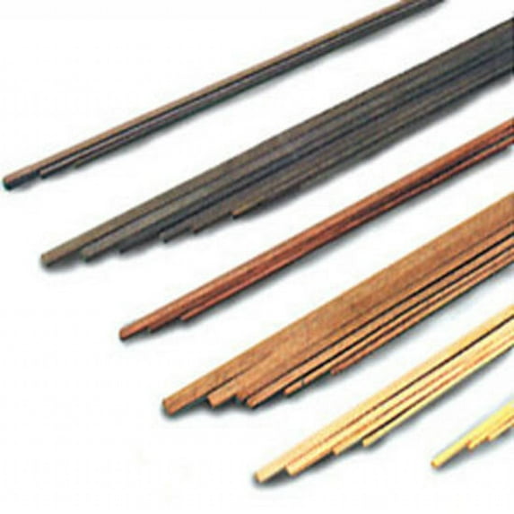 Model Shipways Walnut Wood Strips .6x5x(500mm) 12 Pack