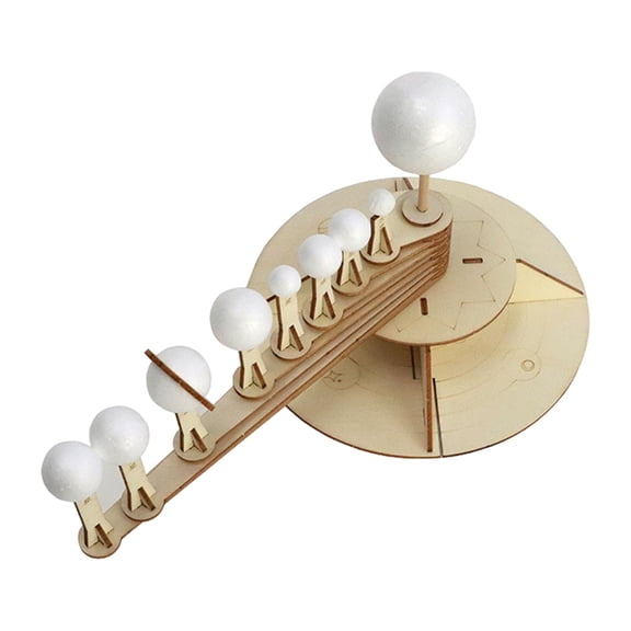 Model Solar System Kit Wooden DIY Set for Educational Projects Primary and Secondary School Students Hands on Learning