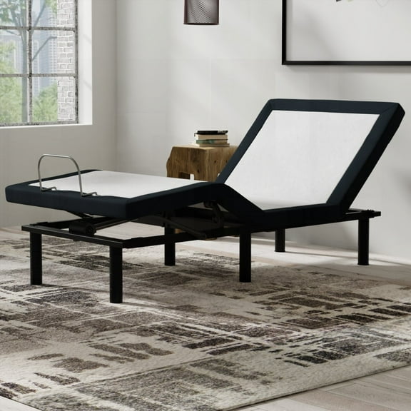 Model T2 Twin Long Adjustable Base: Zero-Clearance, 3 Massage Intensities & USB