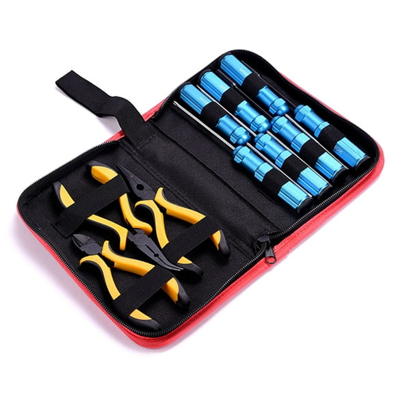 Model Tool Kit 10Pcs Hexagonal Handle Screwdriver Pliers Set For Precisions Machining And Aircraft Assembly