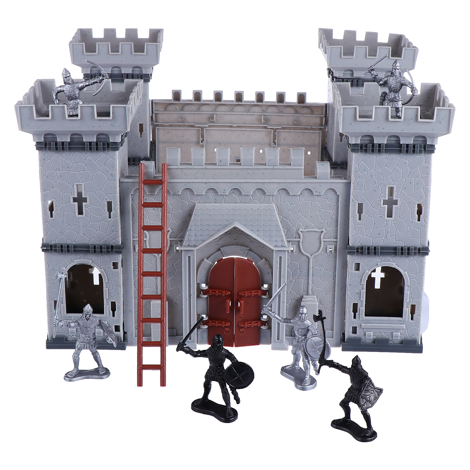Model Toy Castle Soldiers Assembled DIY Toys Models Set Small Vintage