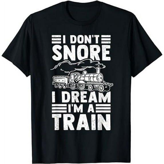 Model Train Engineer Steam Locomotive Railway T-Shirt