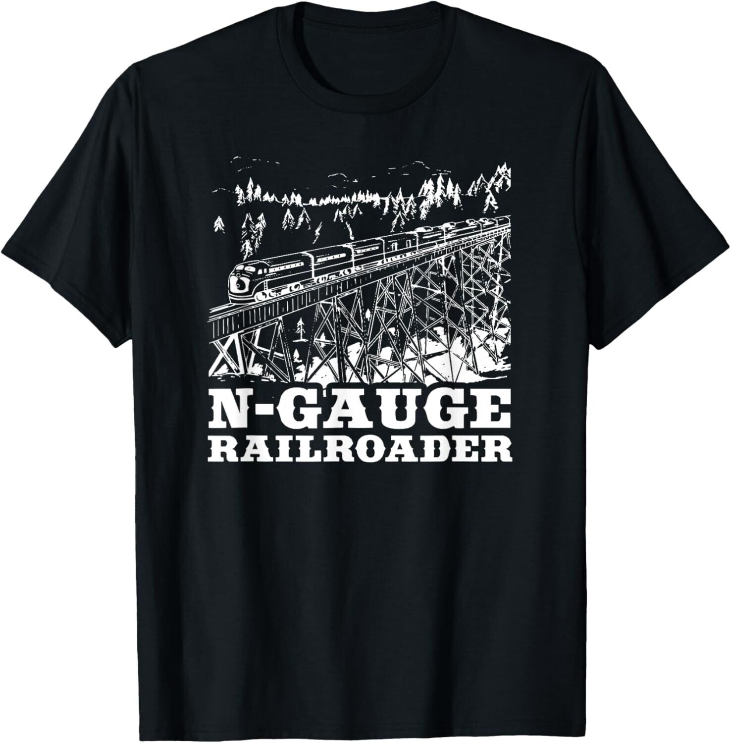 Model Train N Gauge Railroad Model Railway Train N Scale Gift Unisex T