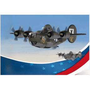 Model U.S. B-24 Heavy Bomber-Q Edition Assembly Model Kit mPLANE-006 Meng