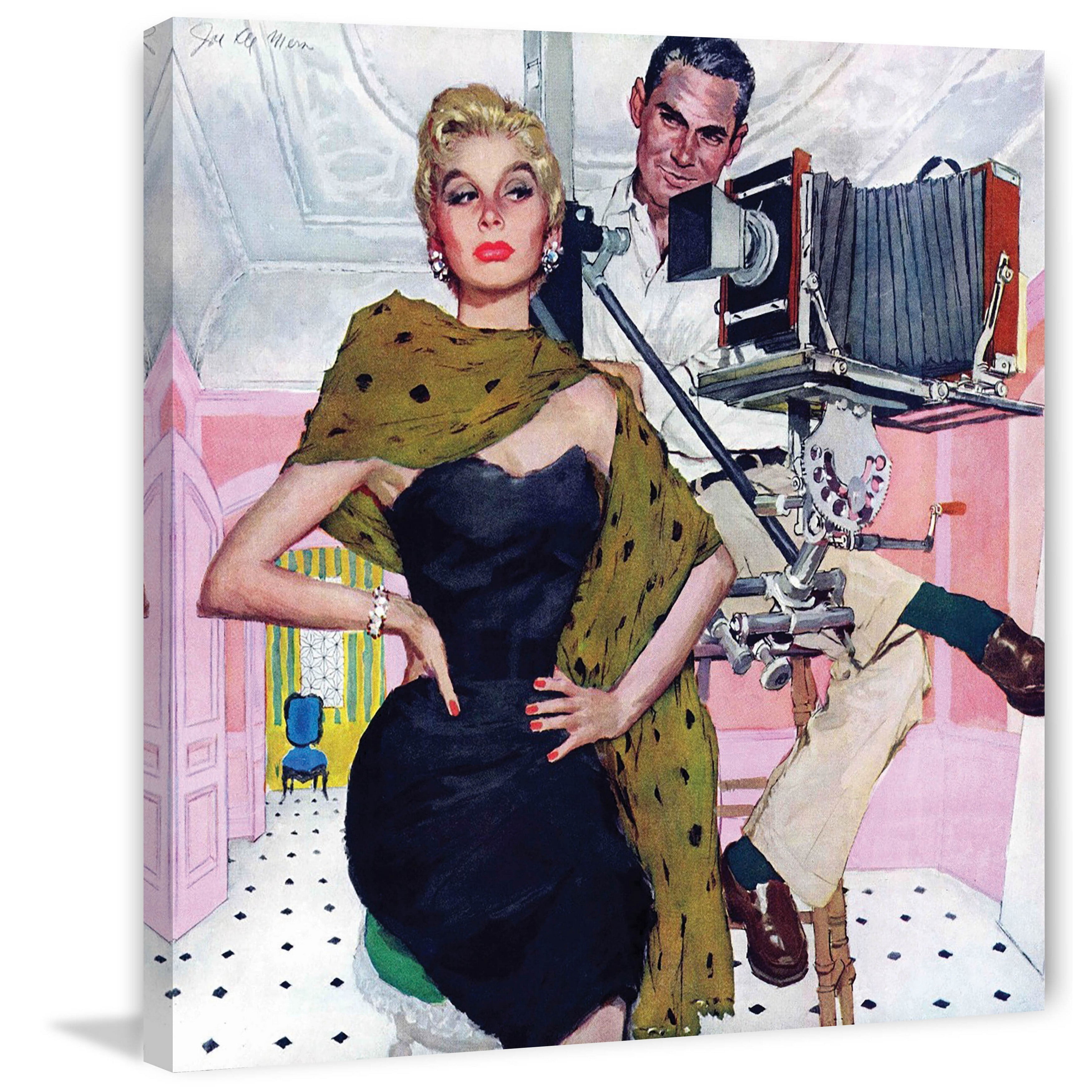 "Model Wife" Painting Print on Wrapped Canvas