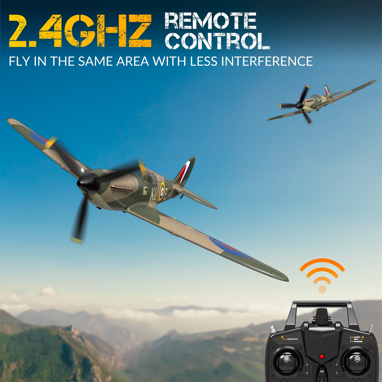 Model aircraft,Click Low Plane Function Model Aircraft With Function 4ch Remote Function Stabilizer One Click Function Alarm Airplane Aircraft Stabilizer One  1 battery