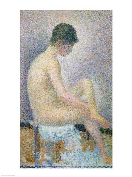 Model in Profile 1886 Canvas Art - Georges Seurat (18 x 24)