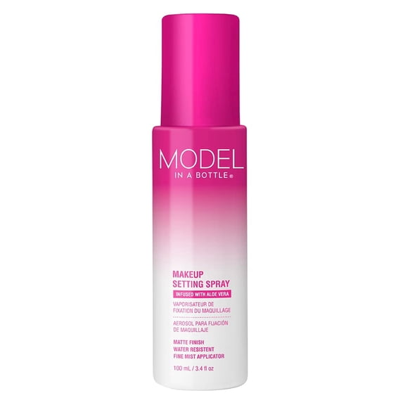 Model In A Bottle Makeup Primer with Matte Finish and Setting Spray, 3.4 fl oz