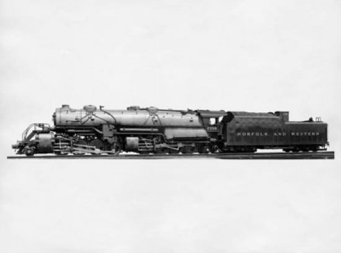 Model of a train on a railroad track Canvas Art - (18 x 24)