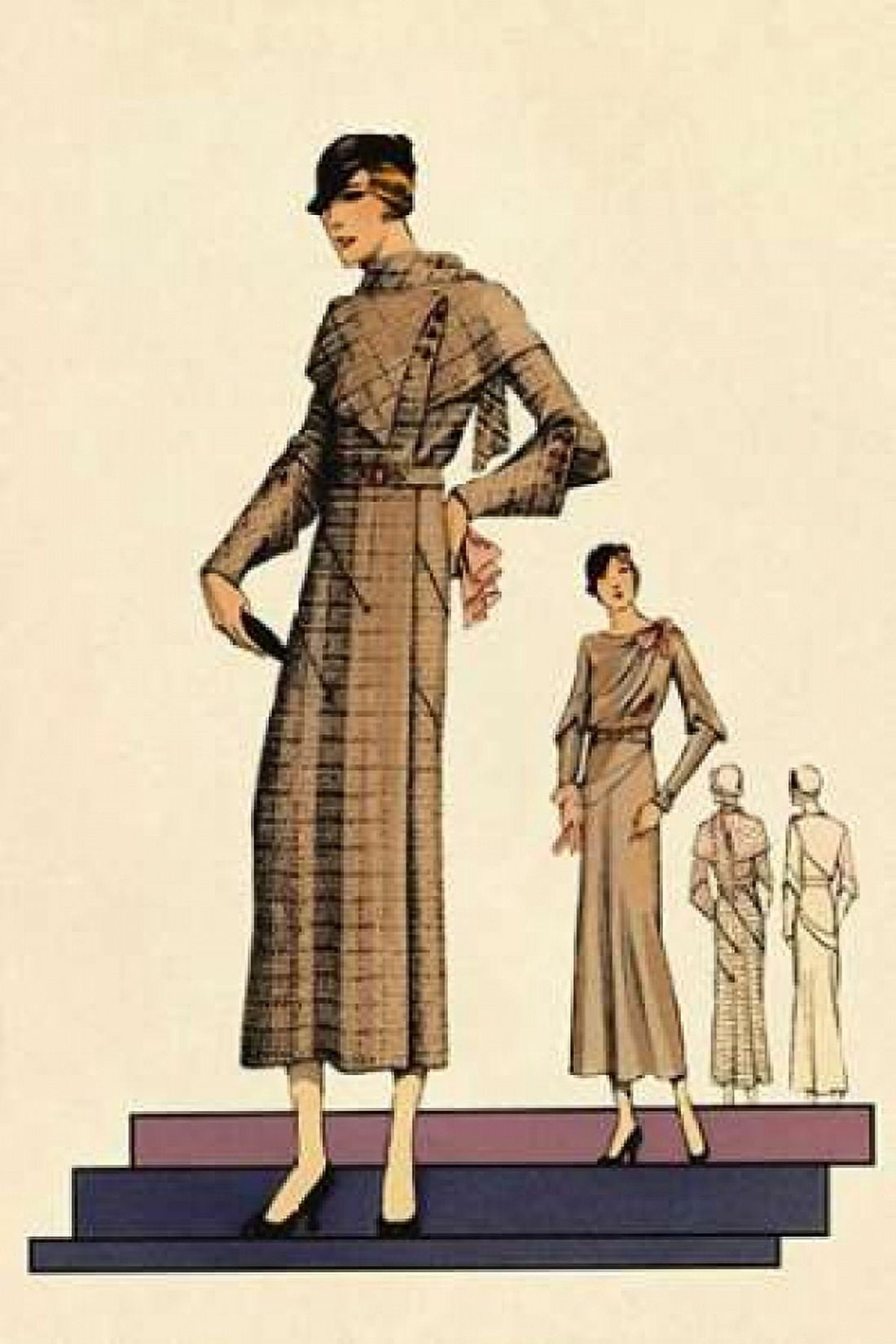 Modeles Originaur A Business Look Canvas Art - Vintage Fashion (12 x 18)