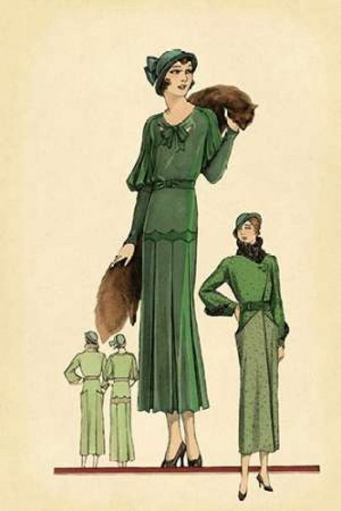 Modeles Originaur Emerald Style Canvas Art - Vintage Fashion (12 x 18)