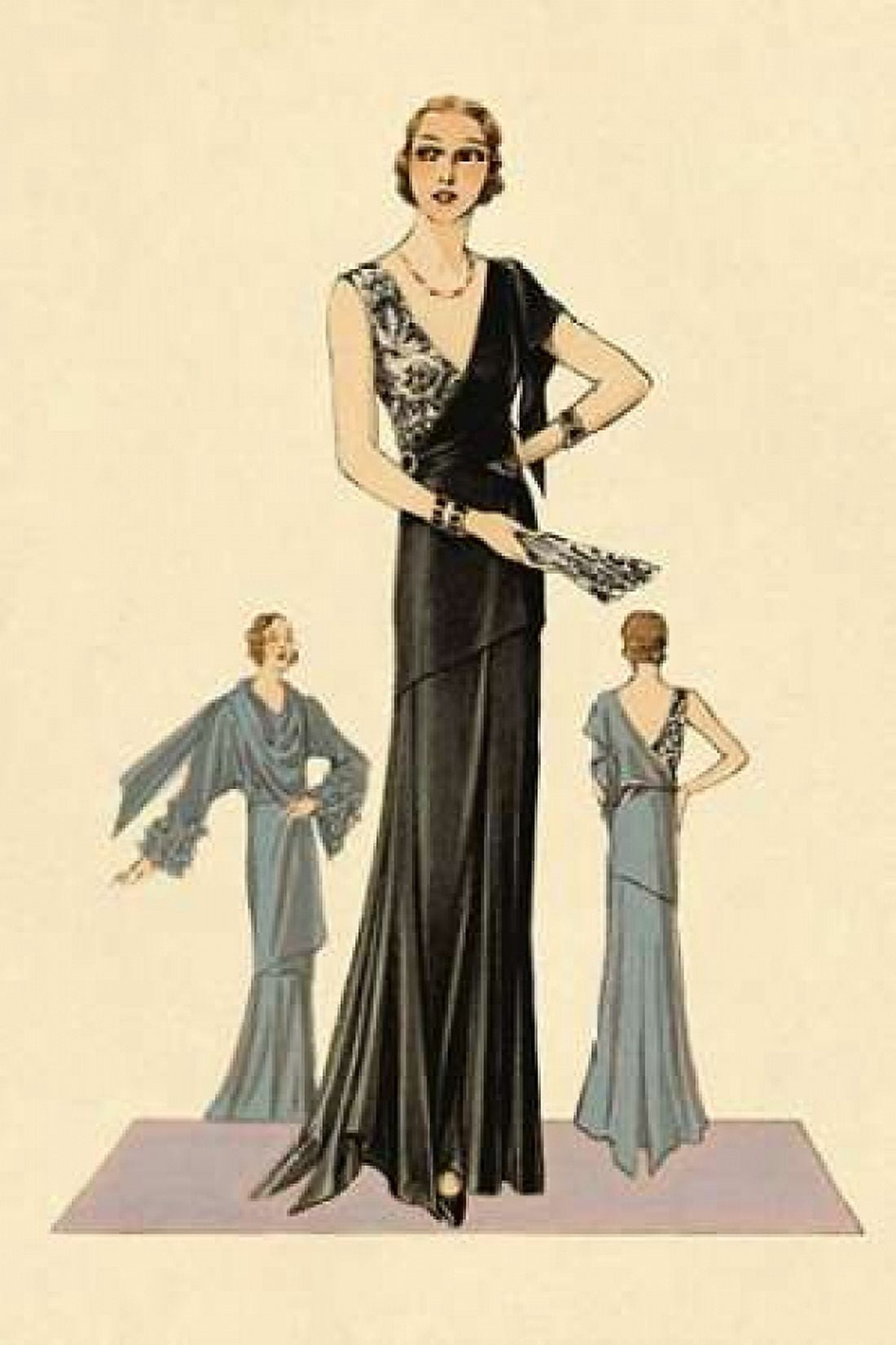 Modeles Originaur Fashions for a Starlet Canvas Art - Vintage Fashion (24 x 36)