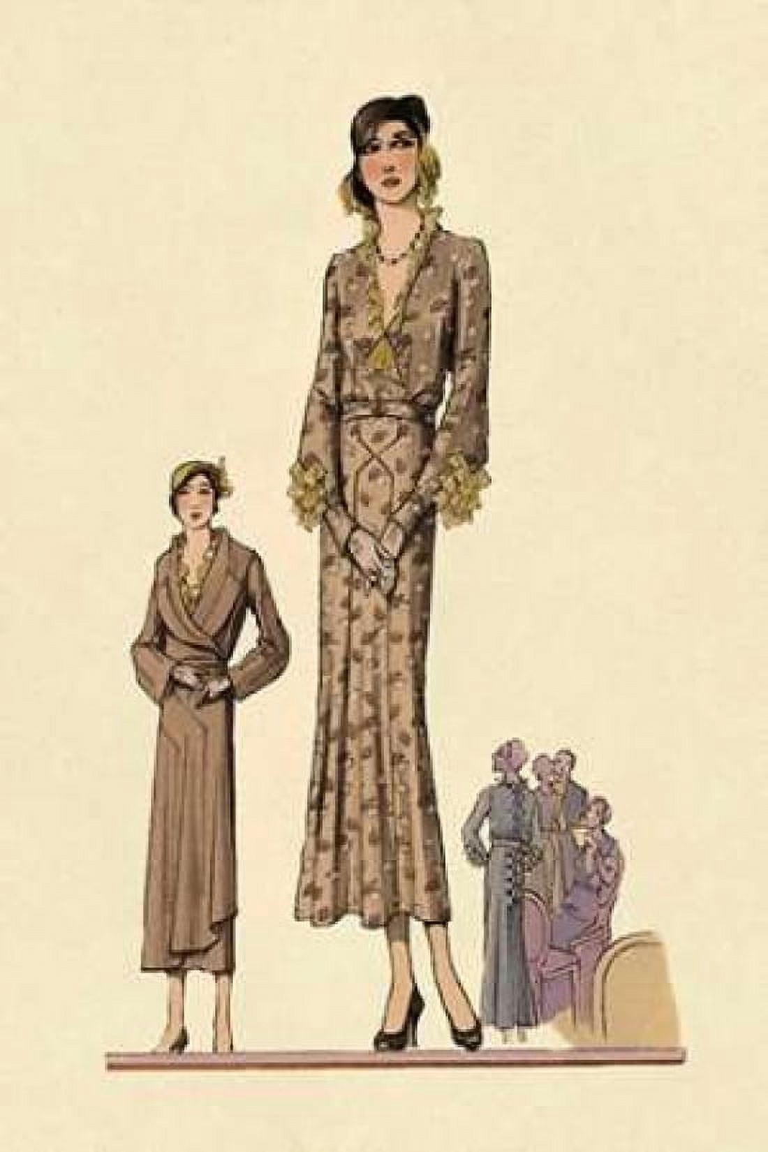 Modeles Originaur For a Weekend Affair Canvas Art - Vintage Fashion (24 x 36)