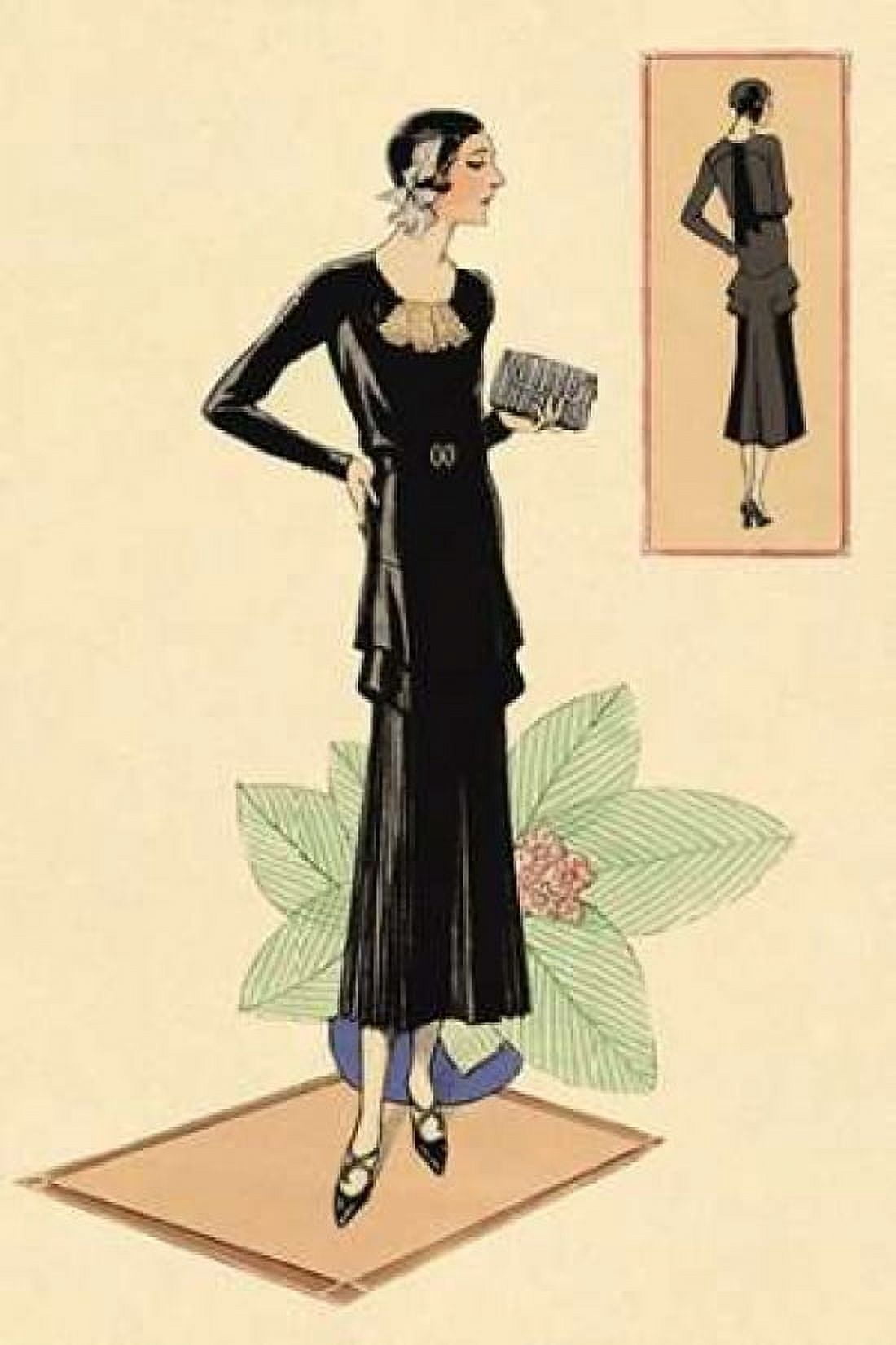 Modeles Originaur Layered Black Dress Canvas Art - Vintage Fashion (24 x 36)