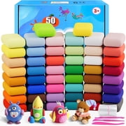 CiaraQ Modeling Clay - 50 Colors Air Dry Clay, DIY Molding Magic , Kids Toys Set for Boys and Girls