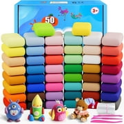 CiaraQ Modeling Clay - 50 Colors Air Dry Clay, DIY Molding Magic , Kids Toys Set for Boys and Girls