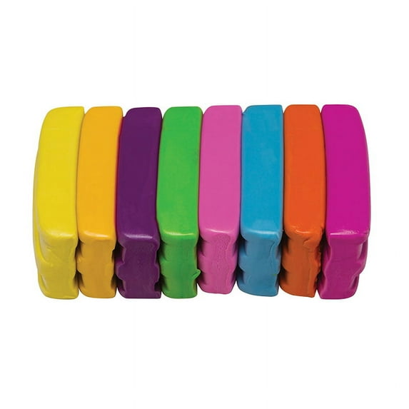 Modeling Clay, 8 Neon Color Assortment, 8 Sticks, 220 grams Total | Bundle of 2 Each