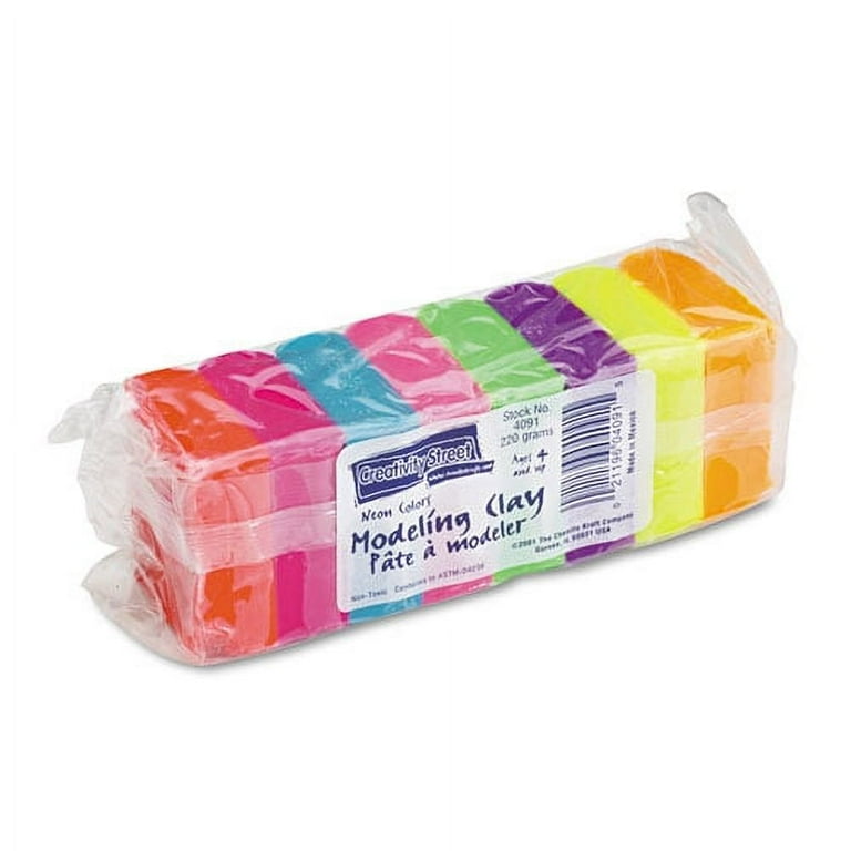 Modeling Clay Assortment, 27.5 g of Each Color, Assorted Neon, 220 g Modeling Clay Assortment, 27.5 g of Each Color, Assorted Neon, 220 g