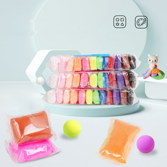 Modeling Clay Set Air Dry | 12/24/36 Vibrant Colors | Soft Lightweight Foam Clay | Includes 3 Sculpting Tools | DIY Craft Molding for Creative Projects | No-Bake Easy Use | 0.42oz Each Color