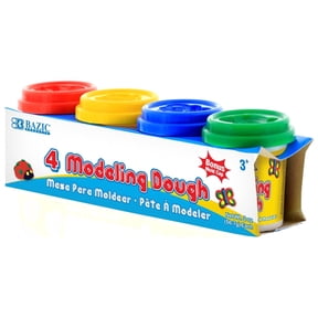 BAZIC Multi Color Modeling Dough, 2 Oz, 4 Ct