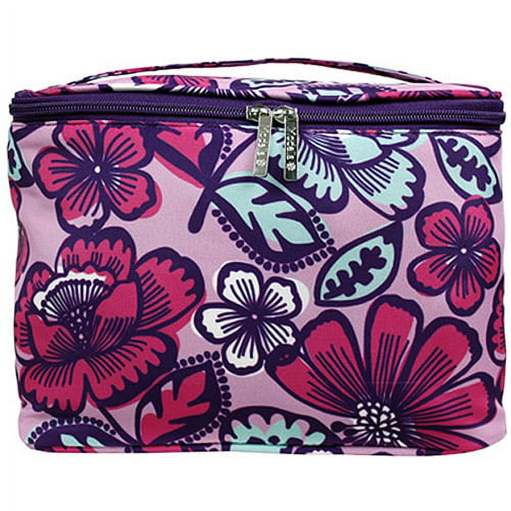 Modella Prpl Floral Mini Train Case