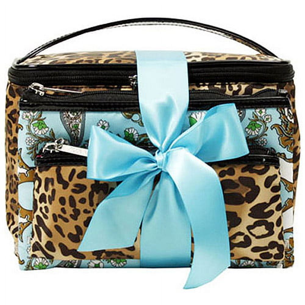 Modella Train Case Set, Cheetah, 3 pc