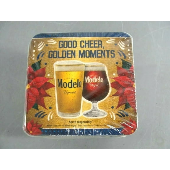 Modelo Beer Holiday Drink Coasters Coaster Square Sleeve 100 pcs.