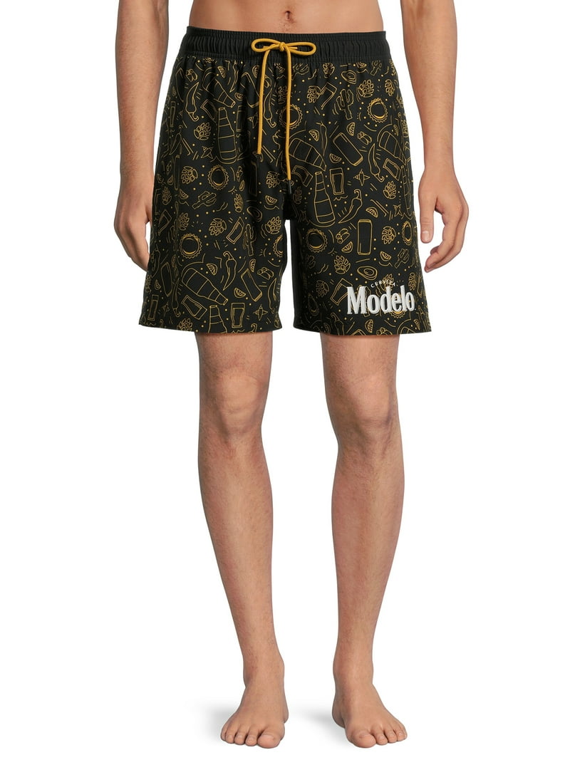 Licensed Modelo Beer Men's Board Shorts Swim Trunks 7.5 Inseam S