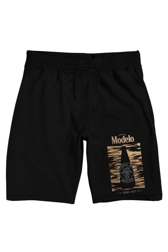 Modelo Cervereria Mexico Since 1925 Men's Black Sleep Shorts-Small