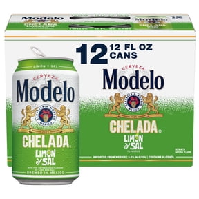 Modelo Chelada Limn y Sal Mexican Import Flavored Beer, 12 pack 12 fl. oz. Cans, 3.5% ABV