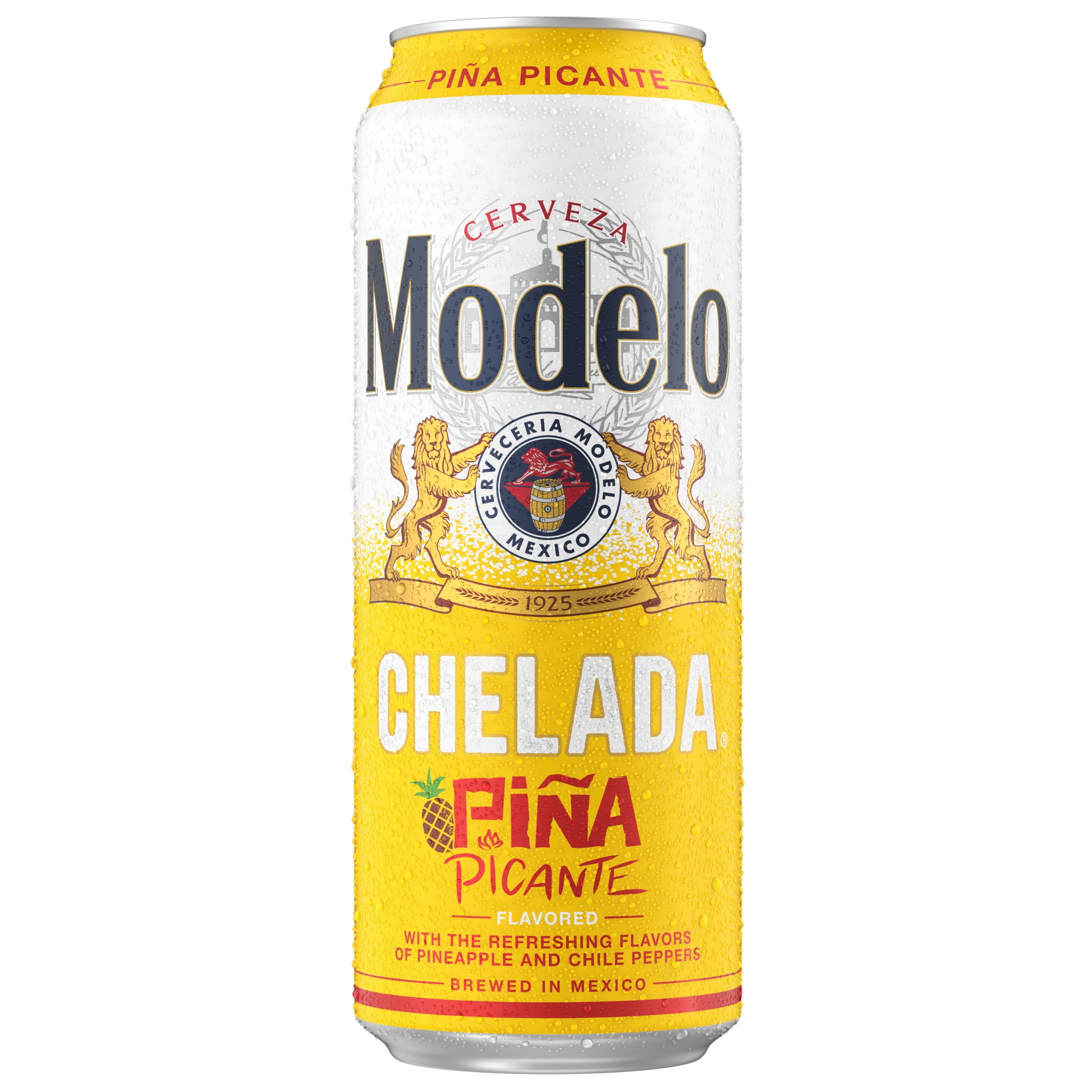 Modelo Chelada Pia Picante Mexican Import Flavored Beer, 24 fl. oz. Single Beer Can, 3.5% ABV